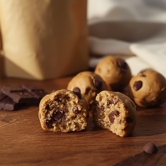Chocolate Chip Cookie Dough Protein Bites
